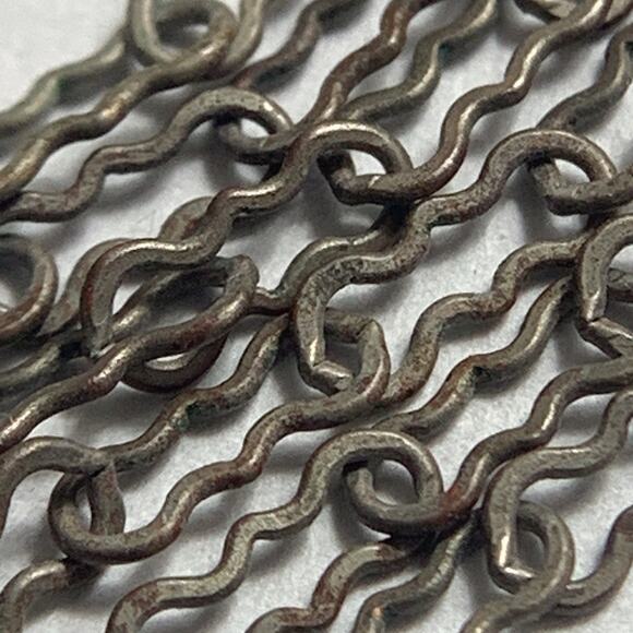 VTG 1950s 60s Millefiori Glass Bead Necklace Long Opera Silver Tone 54" Colorful - Picture 8 of 14